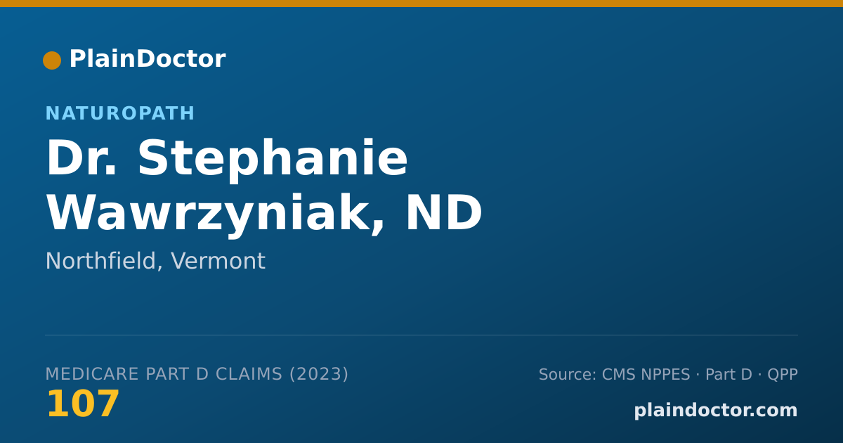 Shareable card for Stephanie Wawrzyniak, ND - Naturopath, Northfield, VT