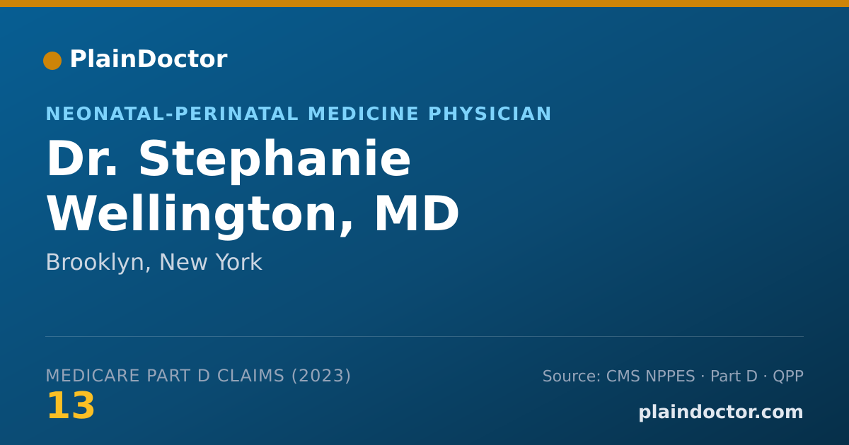 Shareable card for Stephanie Wellington, MD - Neonatal-Perinatal Medicine Physician, Brooklyn, NY