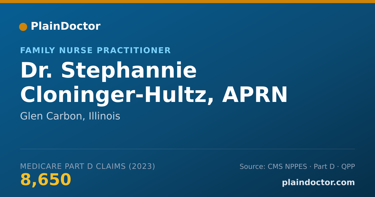 Shareable card for Stephannie Cloninger-Hultz, APRN FNP-C FPA - Family Nurse Practitioner, Glen Carbon, IL