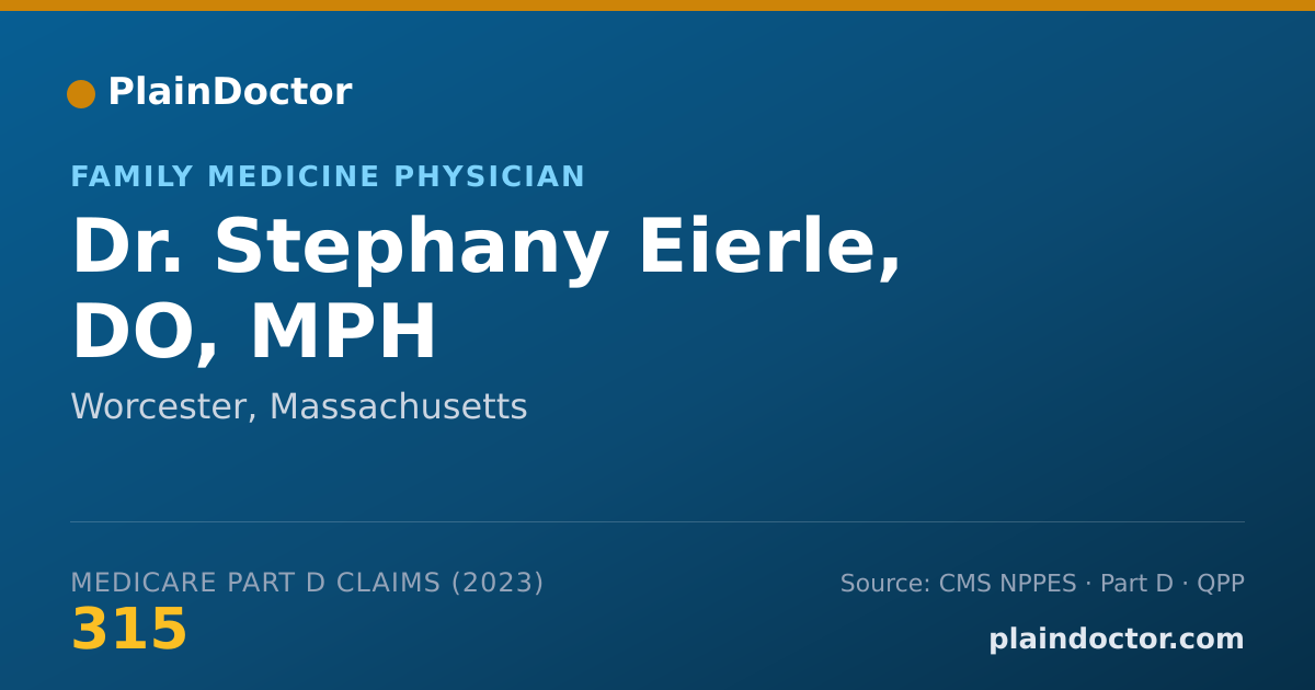 Shareable card for Stephany Eierle, DO, MPH - Family Medicine Physician, Worcester, MA