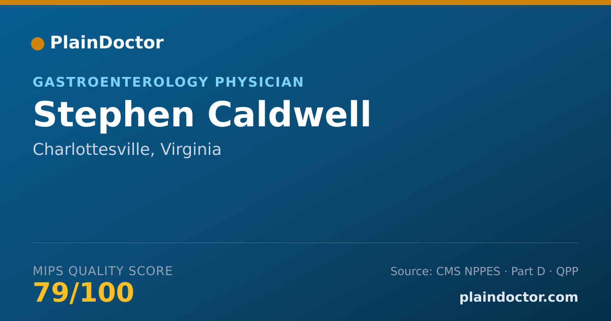 Shareable card for Stephen Caldwell - Gastroenterology Physician, Charlottesville, VA