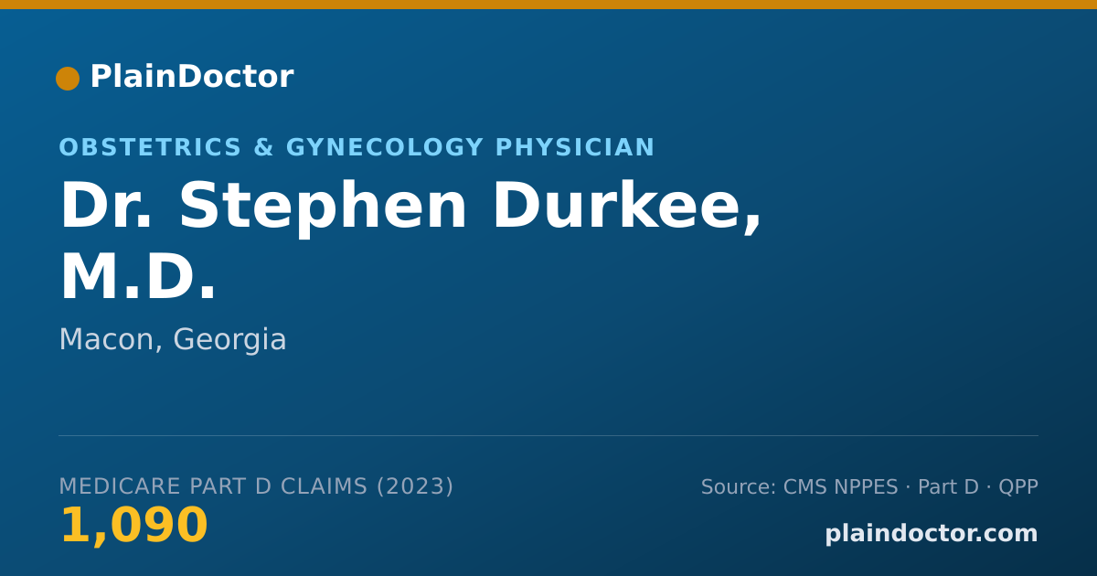 Shareable card for Stephen Durkee, M.D. - Obstetrics & Gynecology Physician, Macon, GA
