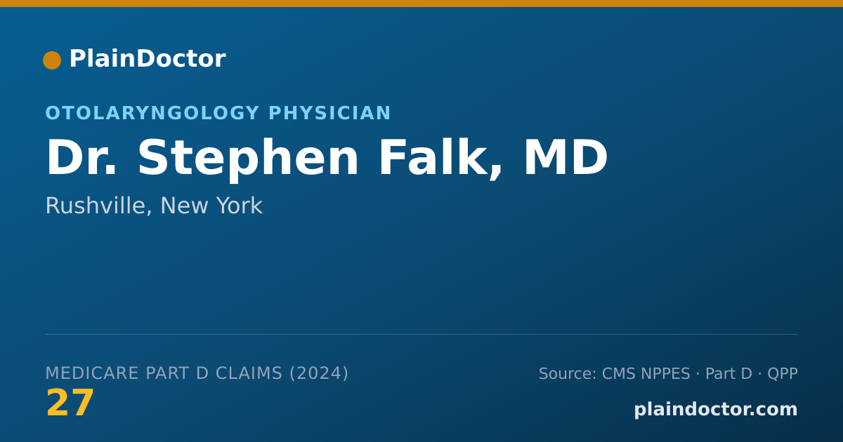 Shareable card for Stephen Falk, MD - Otolaryngology Physician, Rushville, NY