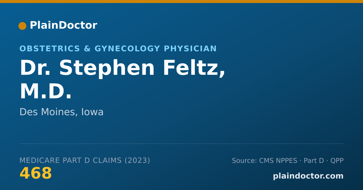 Shareable card for Stephen Feltz, M.D. - Obstetrics & Gynecology Physician, Des Moines, IA