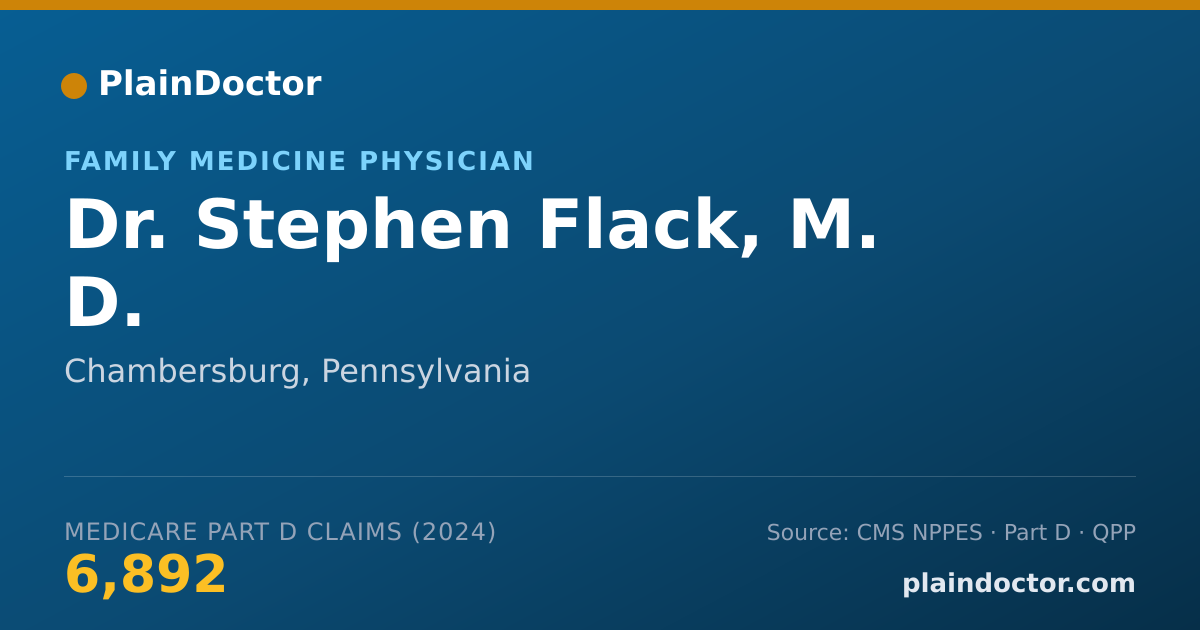 Shareable card for Stephen Flack, M. D. - Family Medicine Physician, Chambersburg, PA