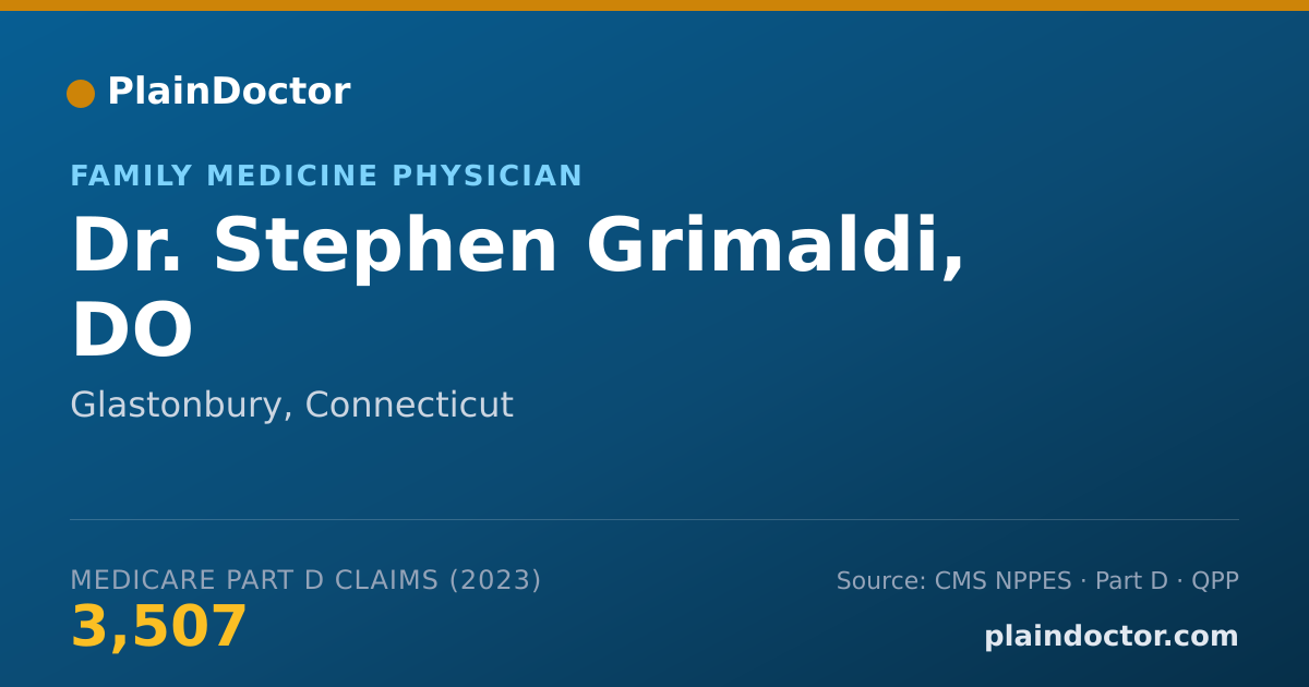 Shareable card for Stephen Grimaldi, DO - Family Medicine Physician, Glastonbury, CT