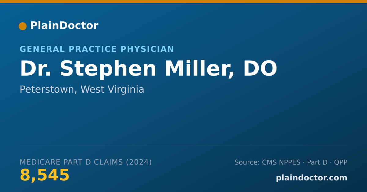 Shareable card for Stephen Miller, DO - General Practice Physician, Peterstown, WV