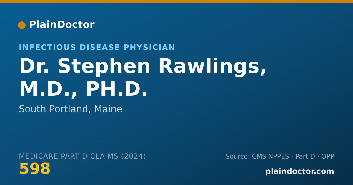 Shareable card for Stephen Rawlings, M.D., PH.D. - Infectious Disease Physician, South Portland, ME