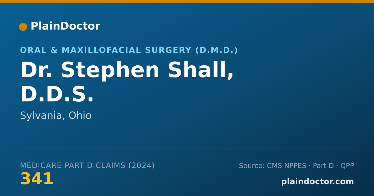 Shareable card for Stephen Shall, D.D.S. - Oral and Maxillofacial Surgery (Dentist), Sylvania, OH