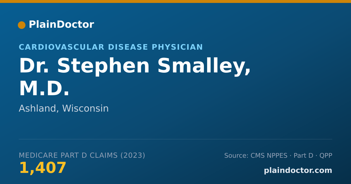 Shareable card for Stephen Smalley, M.D. - Cardiovascular Disease Physician, Ashland, WI