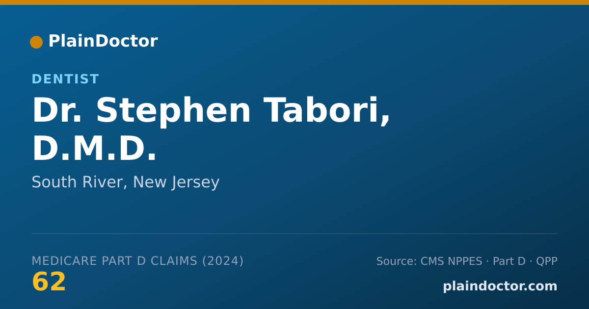 Shareable card for Stephen Tabori, D.M.D. - Dentist, South River, NJ