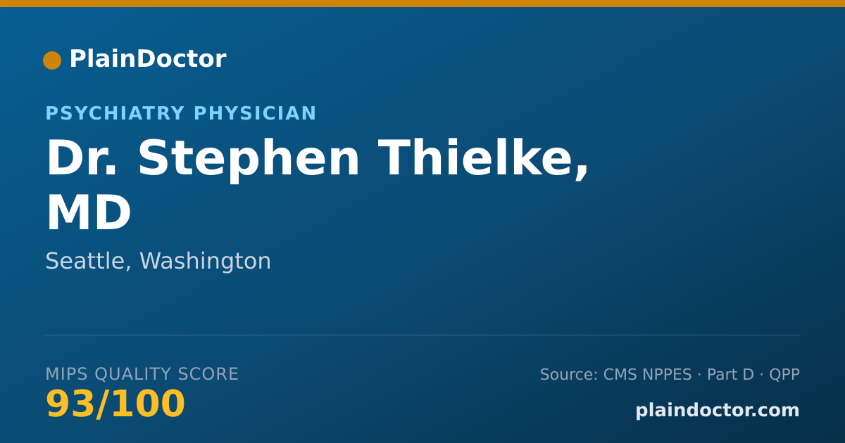 Shareable card for Stephen Thielke, MD - Geriatric Psychiatry Physician, Seattle, WA