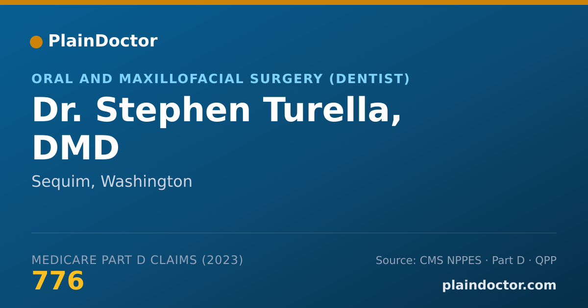Shareable card for Stephen Turella, DMD - Oral and Maxillofacial Surgery (Dentist), Sequim, WA