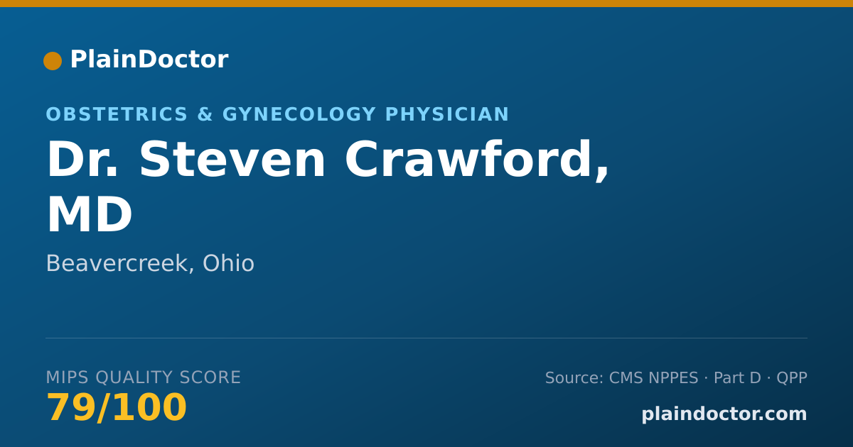 Shareable card for Steven Crawford, MD - Obstetrics & Gynecology Physician, Beavercreek, OH