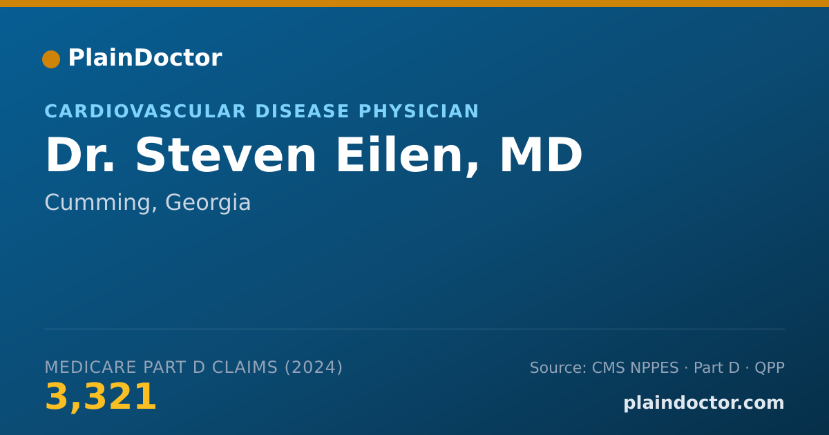 Shareable card for Steven Eilen, MD - Cardiovascular Disease Physician, Cumming, GA