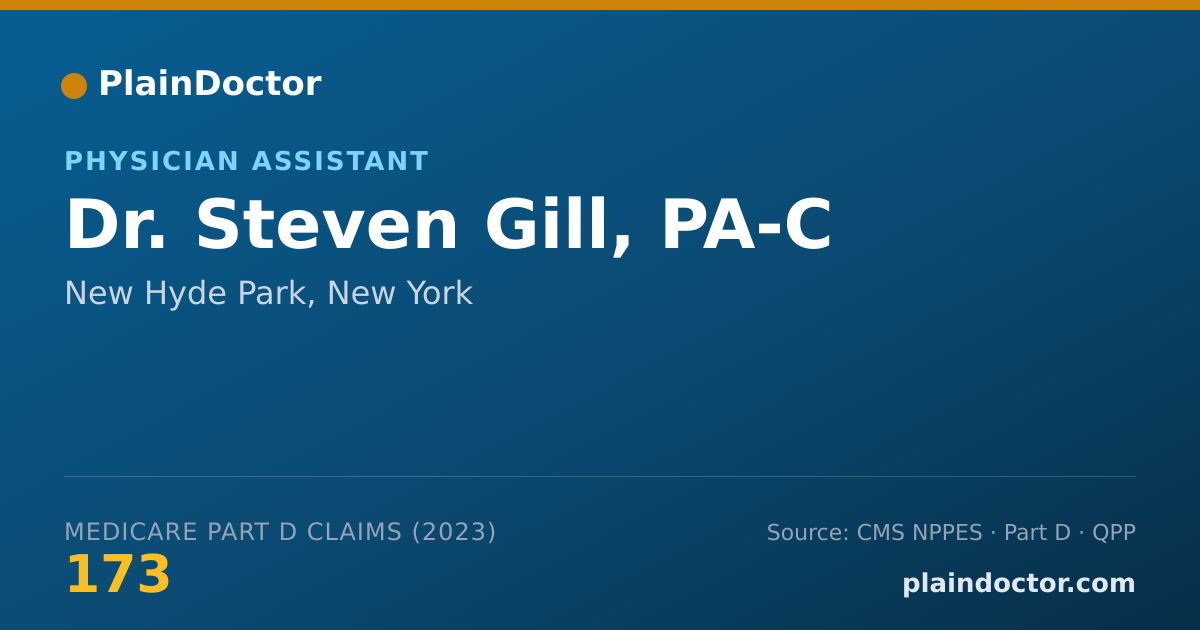 Shareable card for Steven Gill, PA-C - Physician Assistant, New Hyde Park, NY