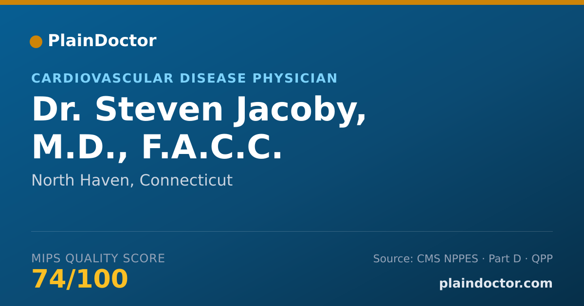 Shareable card for Steven Jacoby, M.D., F.A.C.C. - Cardiovascular Disease Physician, North Haven, CT