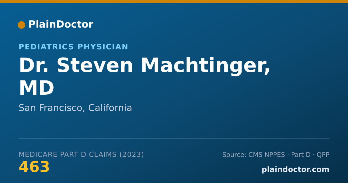 Shareable card for Steven Machtinger, MD - Pediatrics Physician, San Francisco, CA