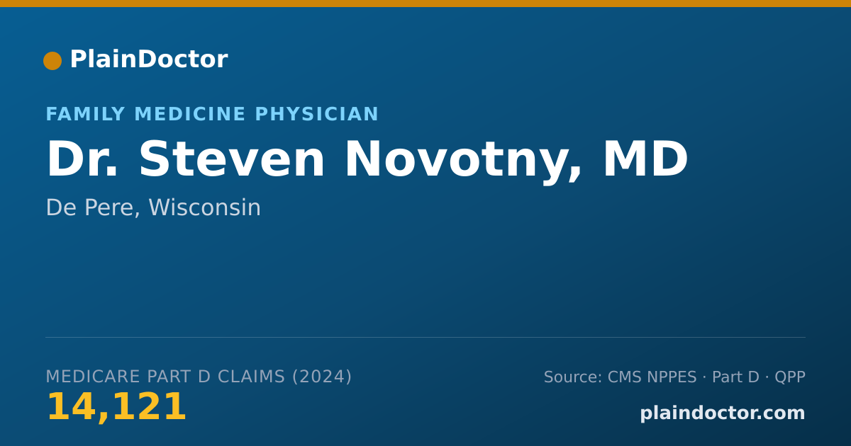 Shareable card for Steven Novotny, MD - Family Medicine Physician, De Pere, WI