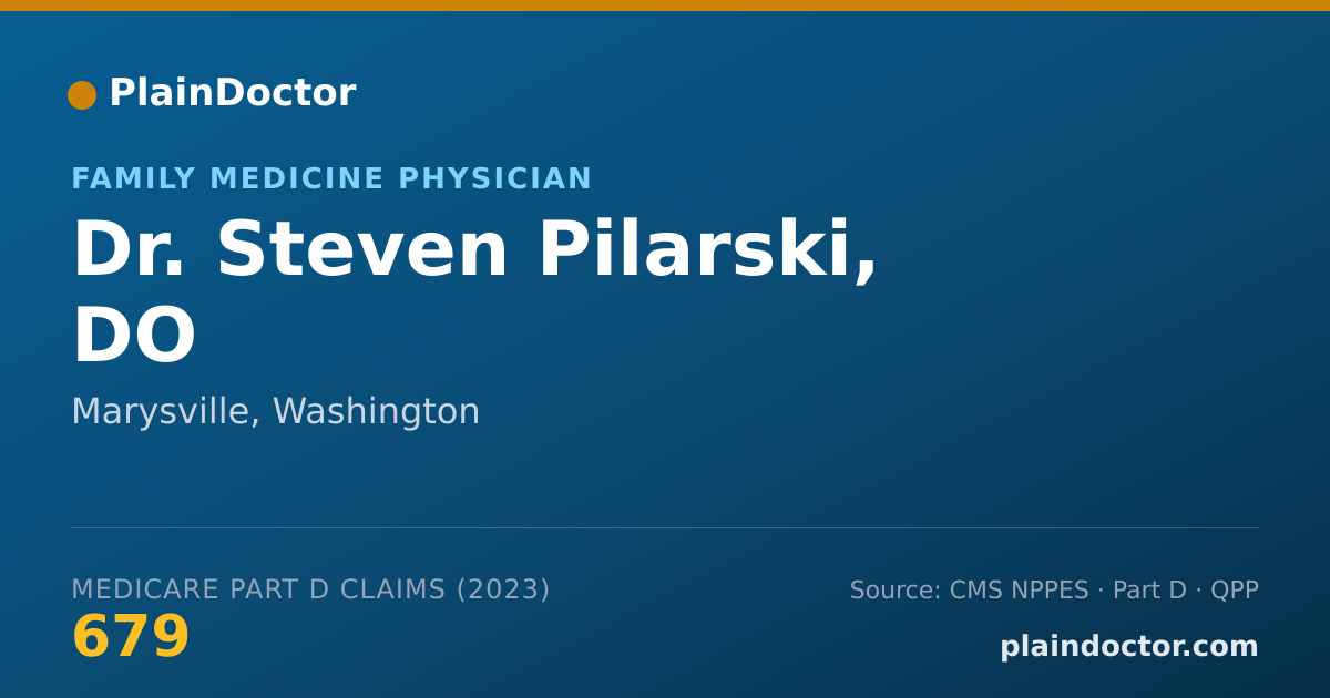Shareable card for Steven Pilarski, DO - Family Medicine Physician, Marysville, WA