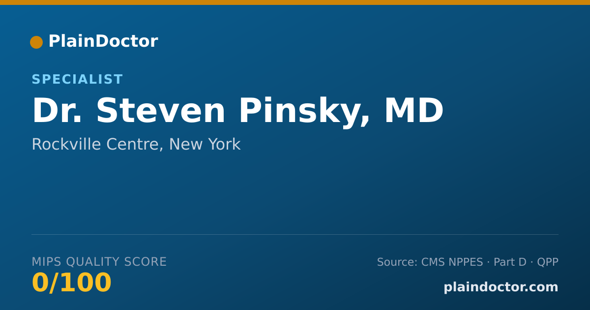 Shareable card for Steven Pinsky, MD - Specialist, Rockville Centre, NY