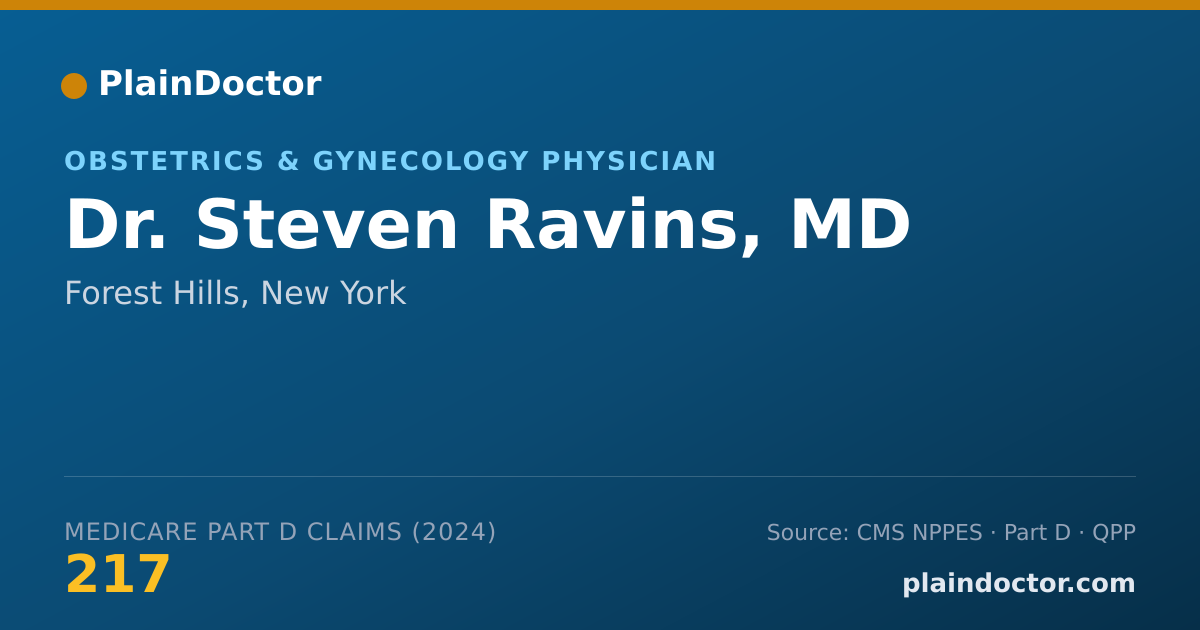 Shareable card for Steven Ravins, MD - Obstetrics & Gynecology Physician, Forest Hills, NY