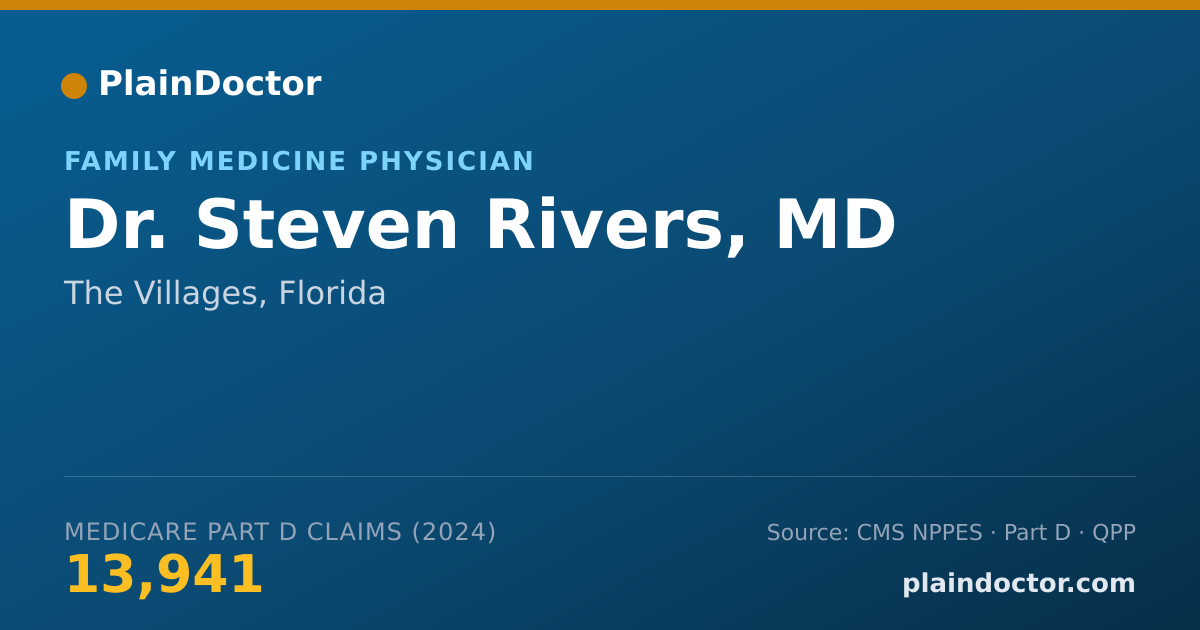 Shareable card for Steven Rivers, MD - Family Medicine Physician, The Villages, FL