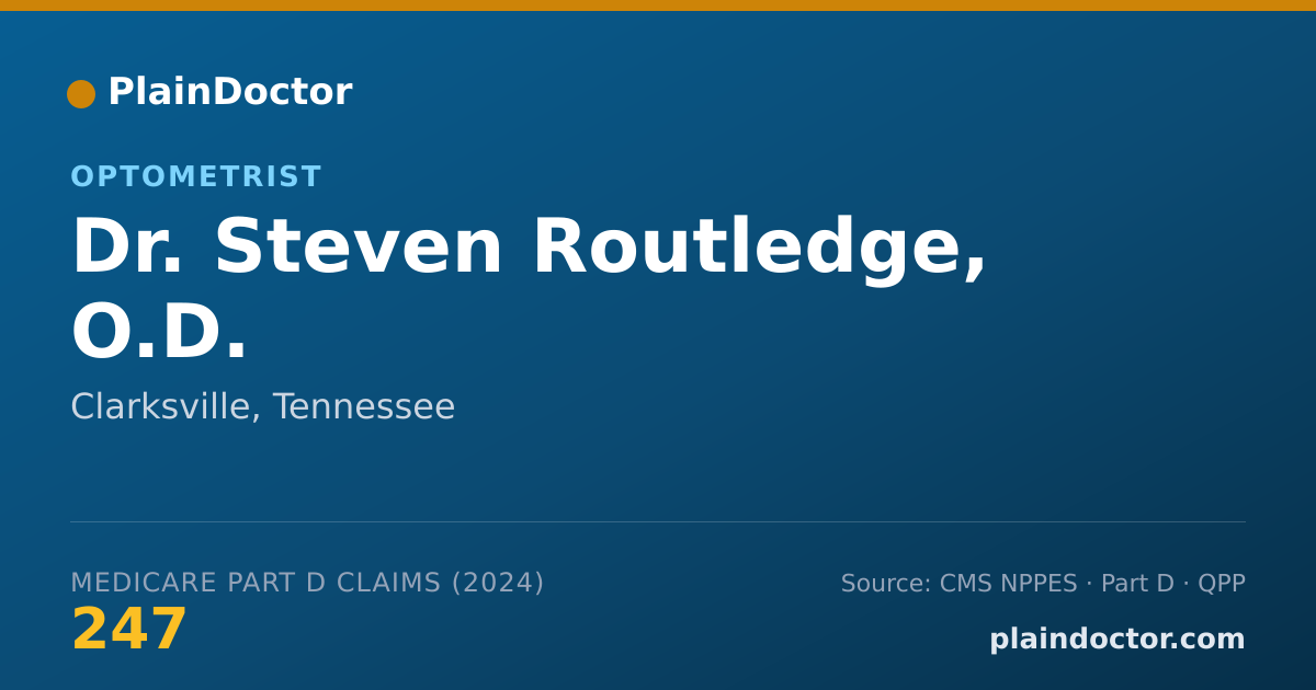 Shareable card for Steven Routledge, O.D. - Optometrist, Clarksville, TN