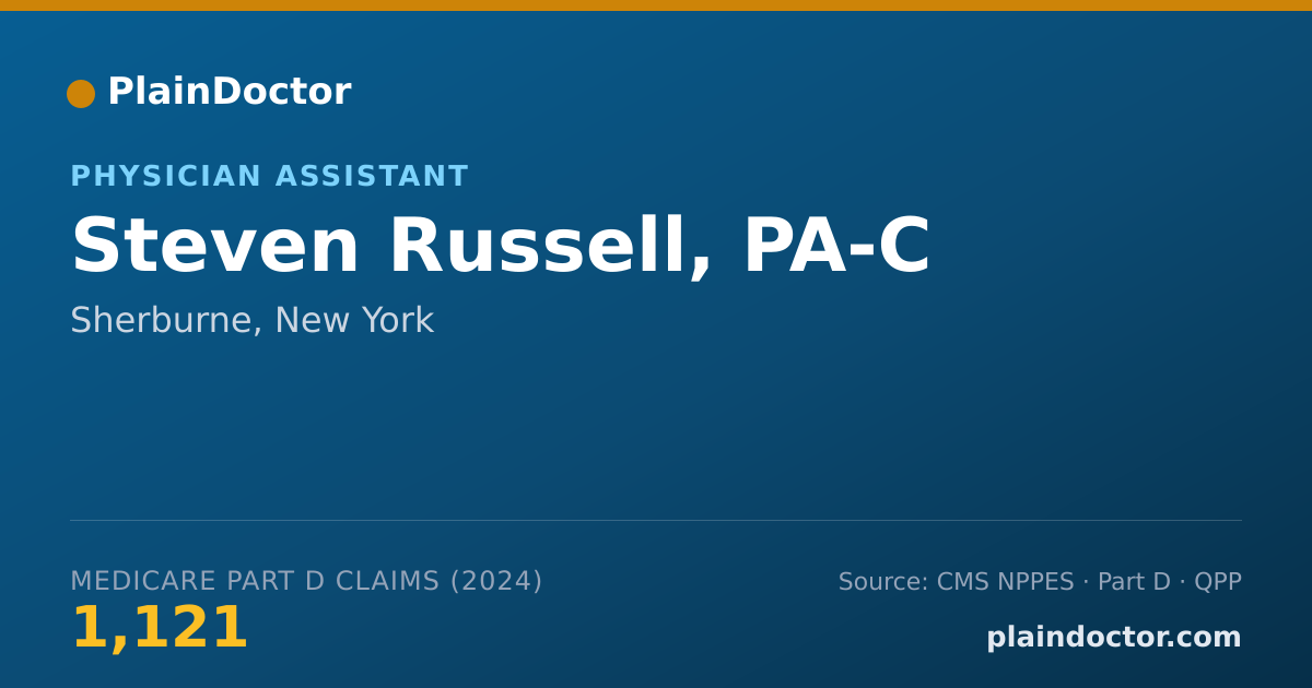 Shareable card for Steven Russell, PA-C - Physician Assistant, Sherburne, NY