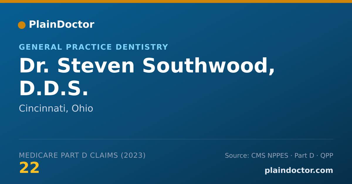 Shareable card for Steven Southwood, D.D.S. - General Practice Dentistry, Cincinnati, OH