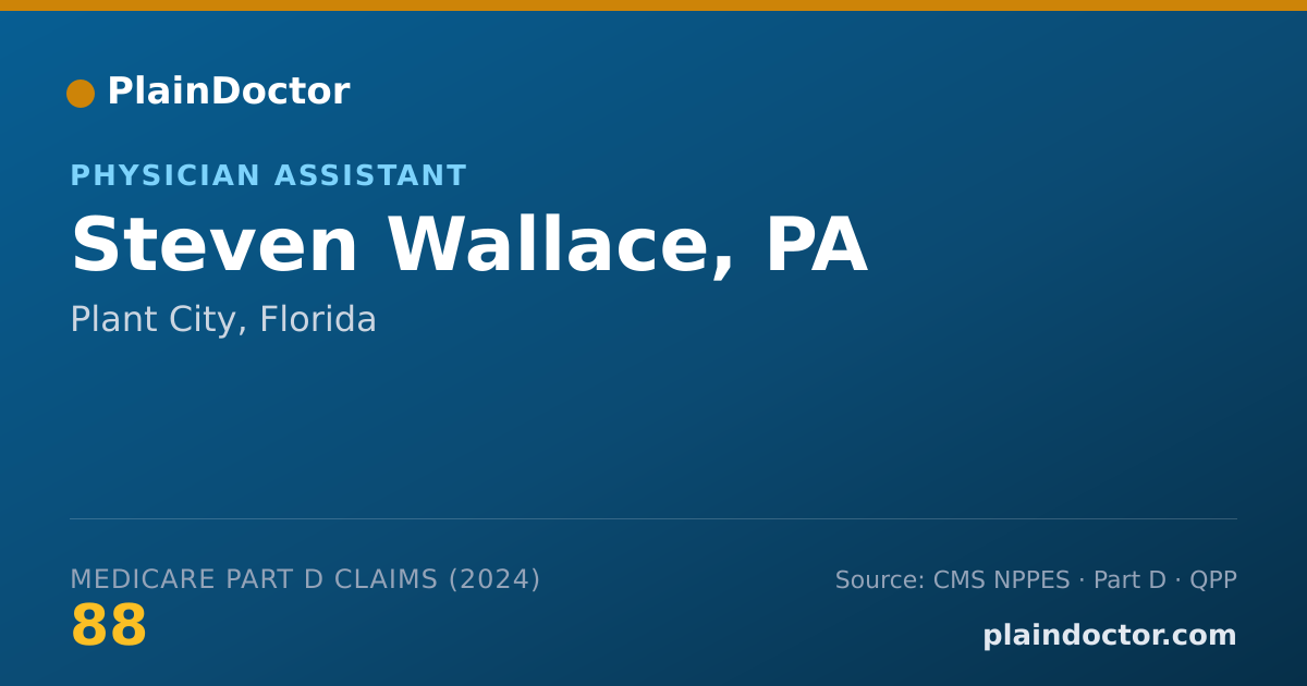 Shareable card for Steven Wallace, PA - Physician Assistant, Plant City, FL