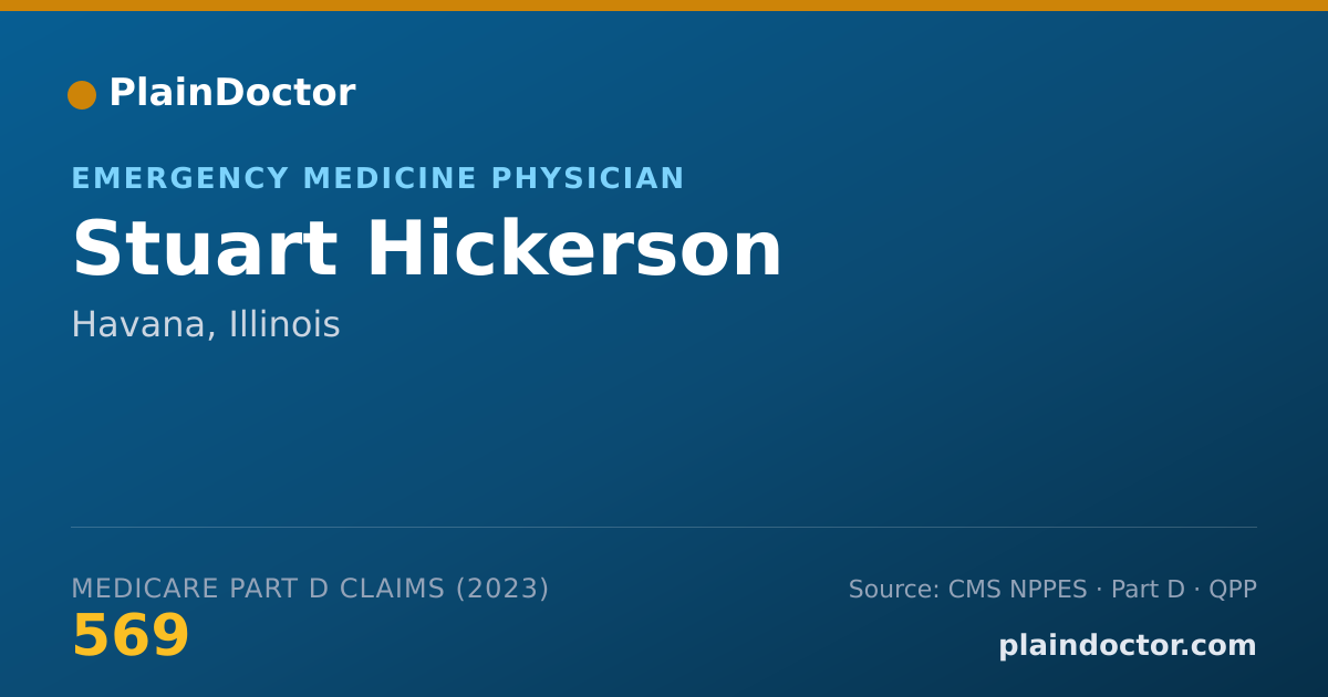 Shareable card for Stuart Hickerson - Emergency Medicine Physician, Havana, IL