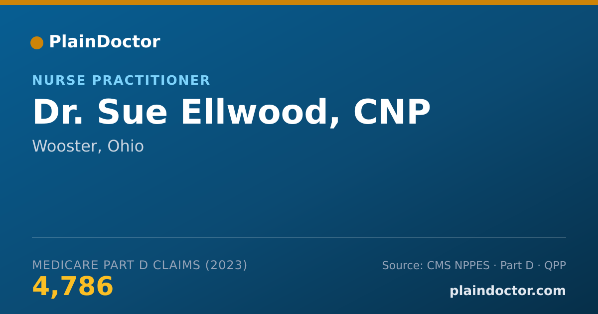 Shareable card for Sue Ellwood, CNP - Nurse Practitioner, Wooster, OH