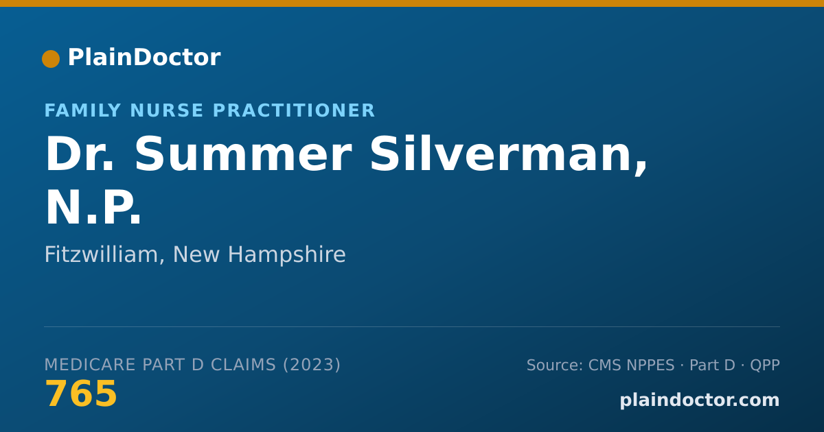 Shareable card for Summer Silverman, N.P. - Family Nurse Practitioner, Fitzwilliam, NH