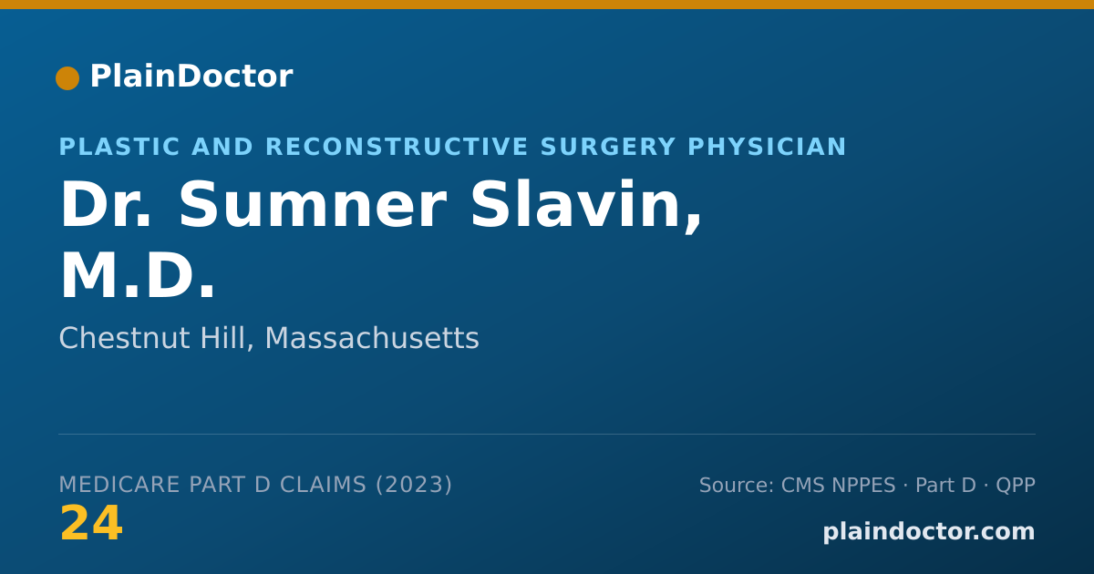 Shareable card for Sumner Slavin, M.D. - Plastic and Reconstructive Surgery Physician, Chestnut Hill, MA
