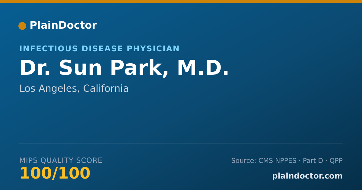Shareable card for Sun Park, M.D. - Specialist, Los Angeles, CA