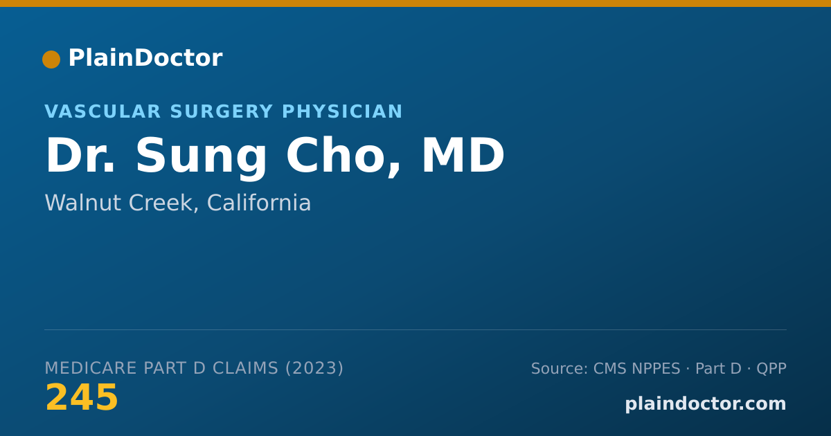 Shareable card for Sung Cho, MD - Vascular Surgery Physician, Walnut Creek, CA