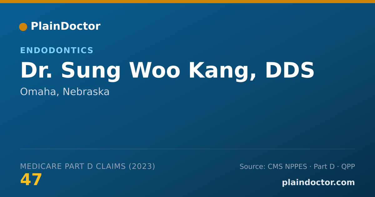 Shareable card for Sung Woo Kang, DDS - Endodontics, Omaha, NE