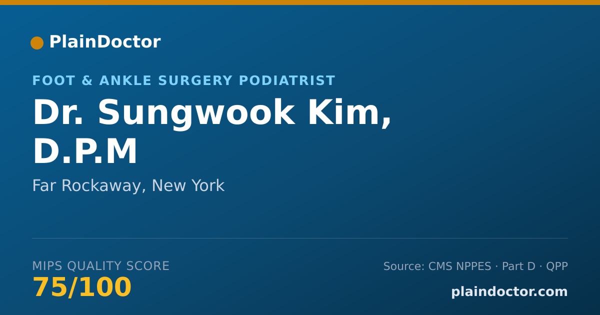 Shareable card for Sungwook Kim, D.P.M - Foot & Ankle Surgery Podiatrist, Far Rockaway, NY