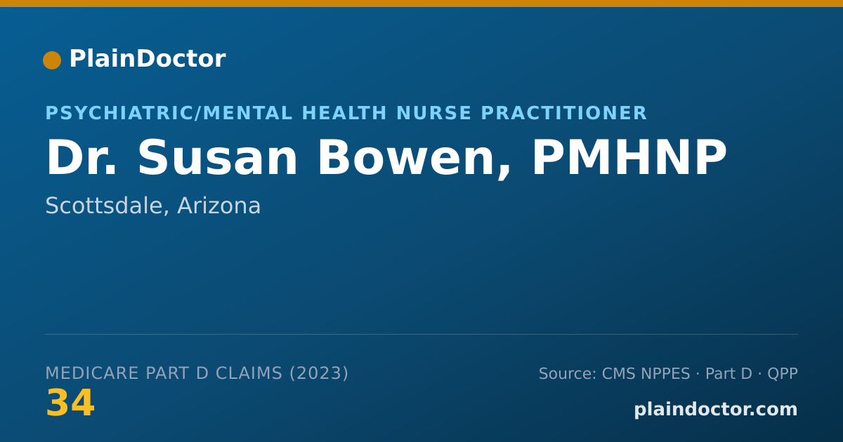 Shareable card for Susan Bowen, PMHNP - Psychiatric/Mental Health Nurse Practitioner, Scottsdale, AZ
