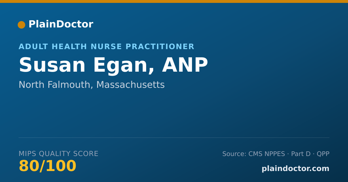 Shareable card for Susan Egan, ANP - Adult Health Nurse Practitioner, North Falmouth, MA