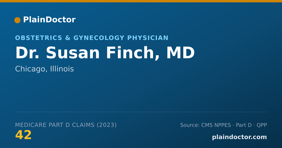 Shareable card for Susan Finch, MD - Obstetrics & Gynecology Physician, Chicago, IL