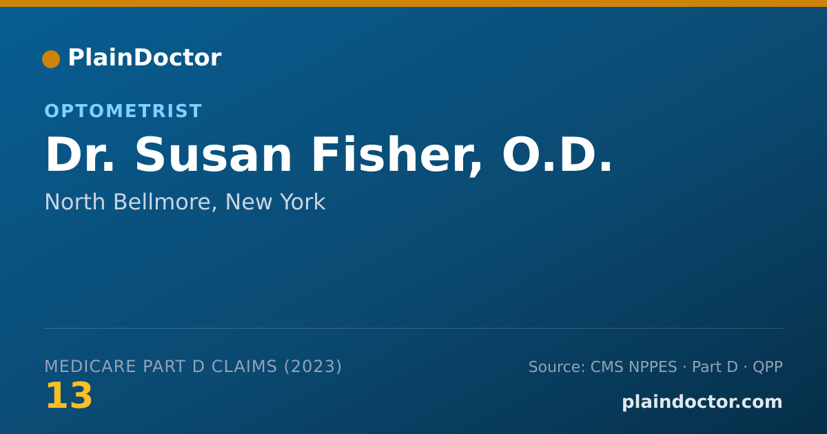 Shareable card for Susan Fisher, O.D. - Optometrist, North Bellmore, NY
