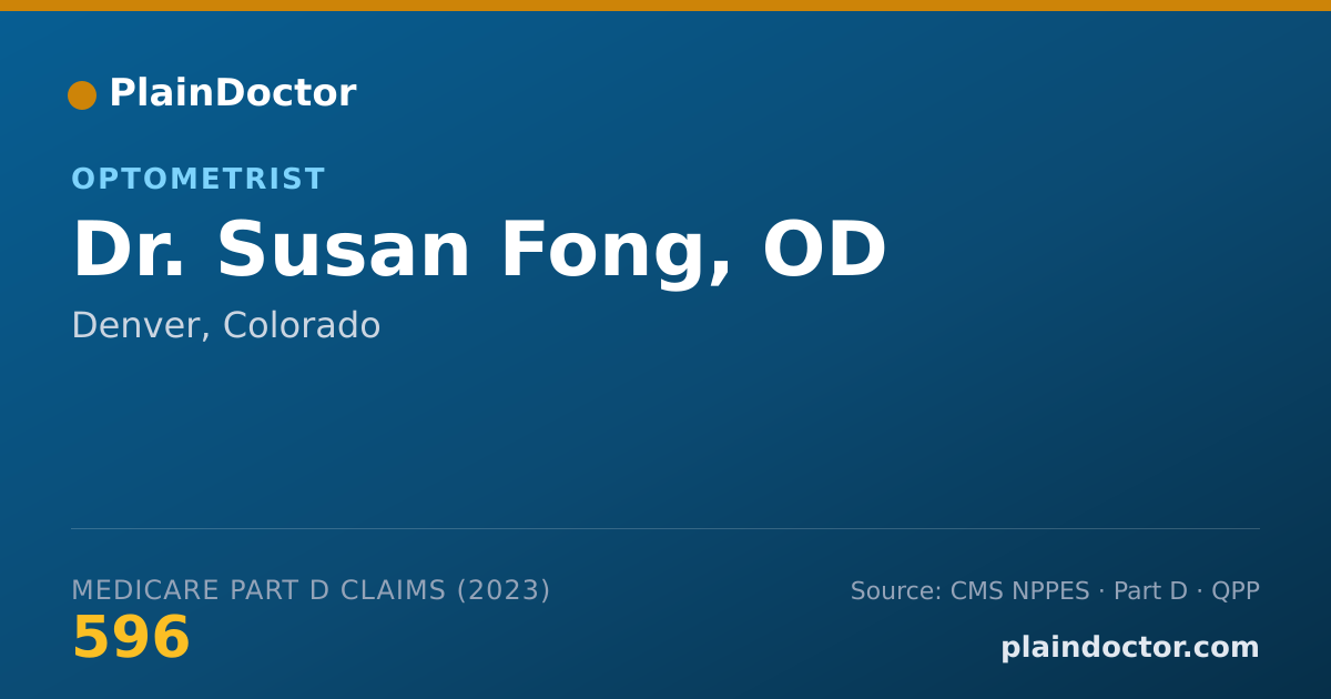 Shareable card for Susan Fong, OD - Optometrist, Denver, CO