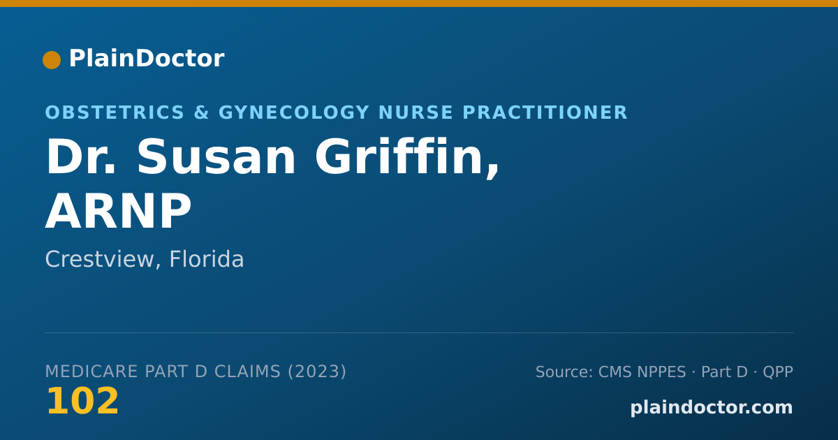 Shareable card for Susan Griffin, ARNP - Obstetrics & Gynecology Nurse Practitioner, Crestview, FL