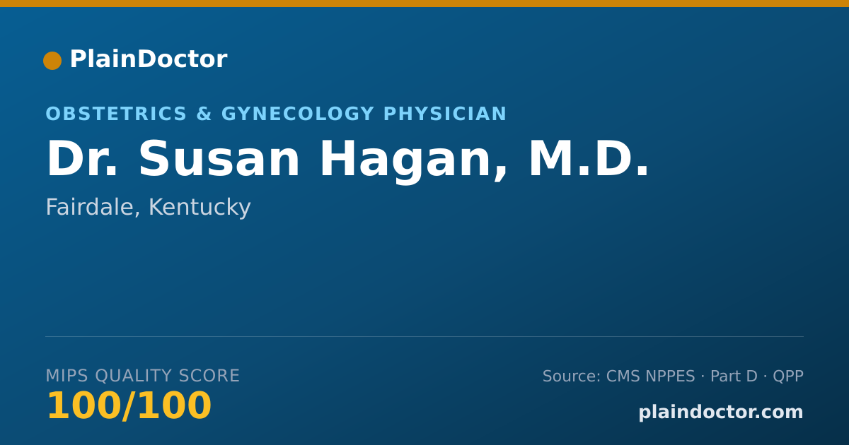 Shareable card for Susan Hagan, M.D. - Obstetrics & Gynecology Physician, Fairdale, KY
