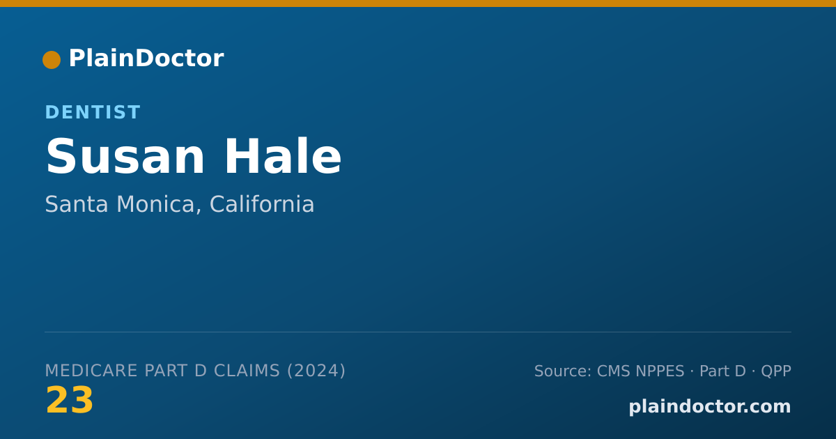 Shareable card for Susan Hale - Dentist, Santa Monica, CA