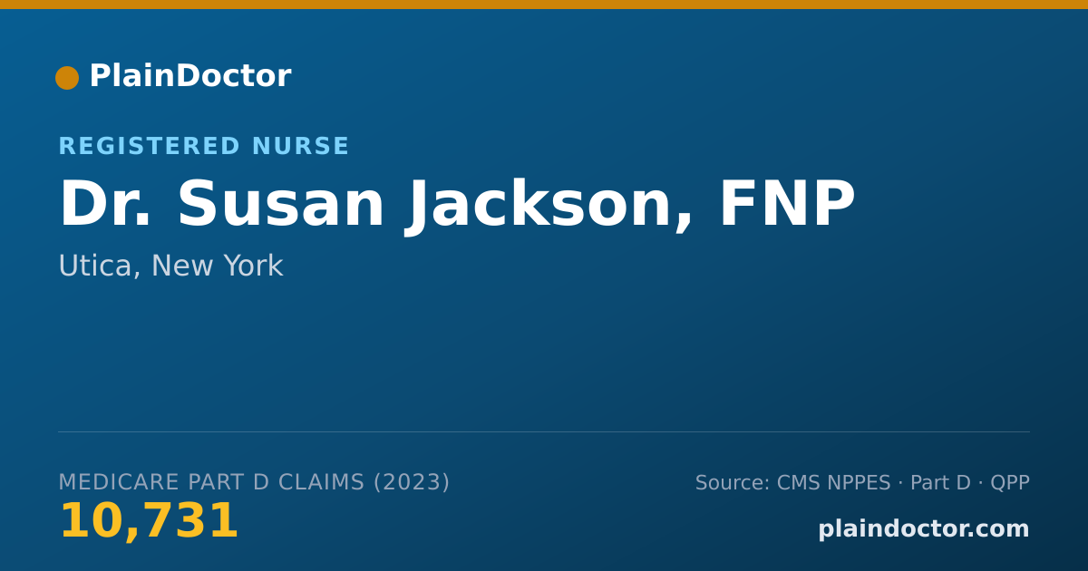 Shareable card for Susan Jackson, FNP - Registered Nurse, Utica, NY
