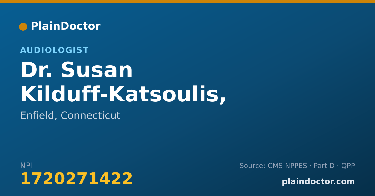 Shareable card for Susan Kilduff-Katsoulis, AUD, CCC-A - Audiologist, Enfield, CT