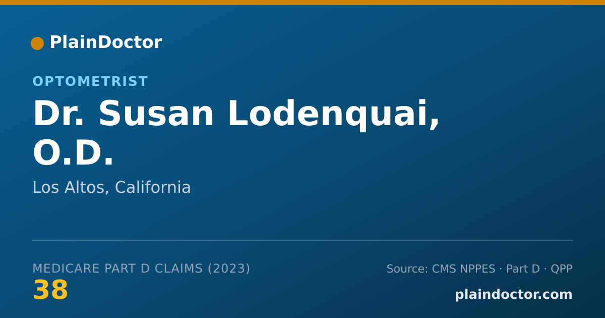 Shareable card for Susan Lodenquai, O.D. - Optometrist, Los Altos, CA